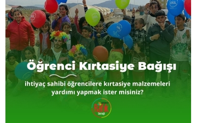 Öğrenci Kırtasiye Bağışı